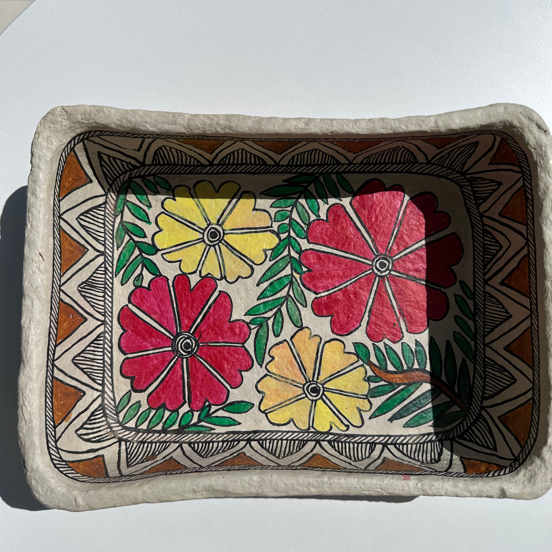 Papier Mache Tray for home decor / organise / storage