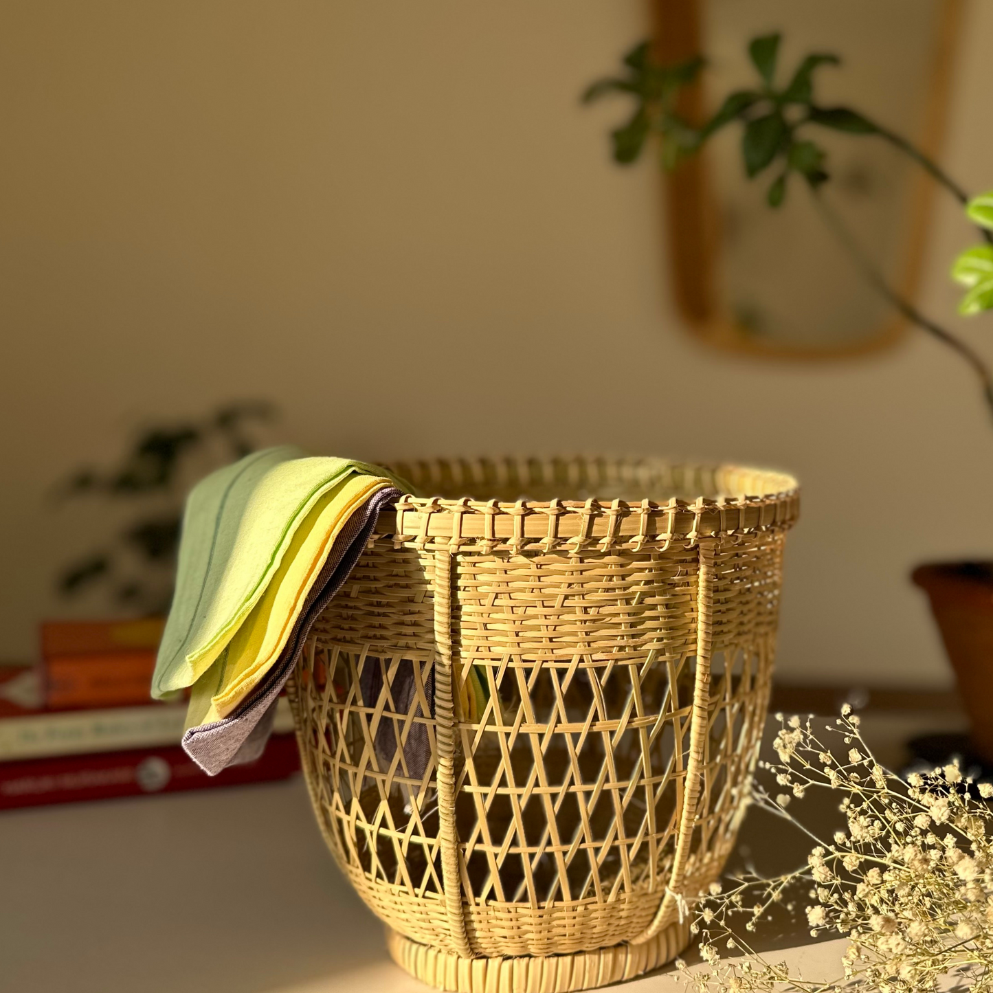 Handwoven Bamboo Basket | Planter | Storage.
