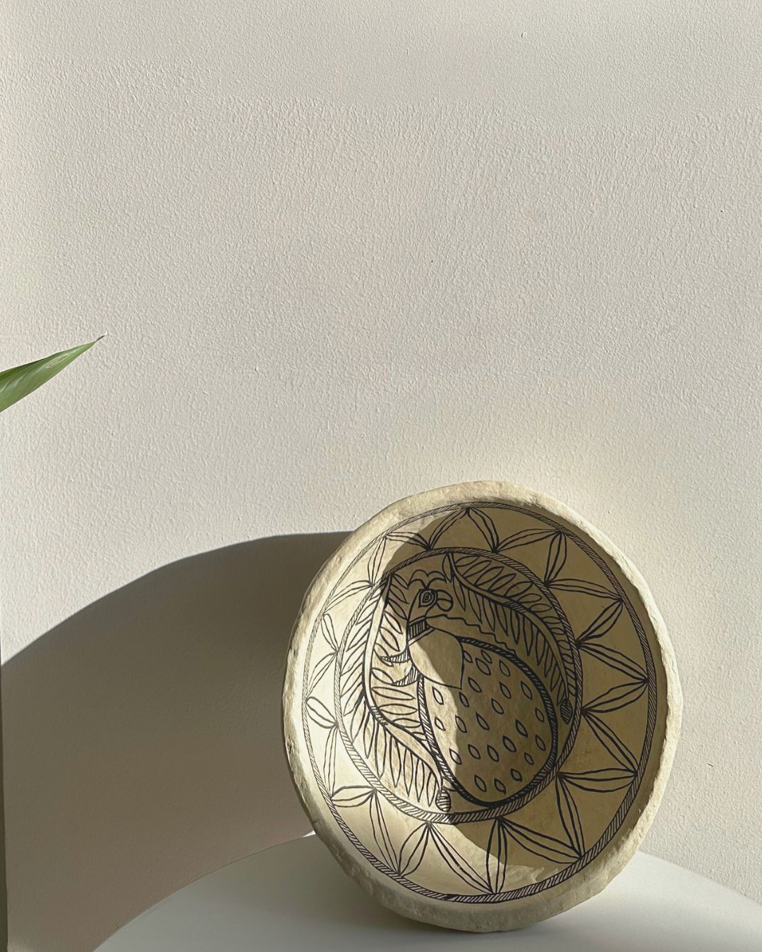 Madhubani Papier Mache I Bowl I Multi purpose I Peacock