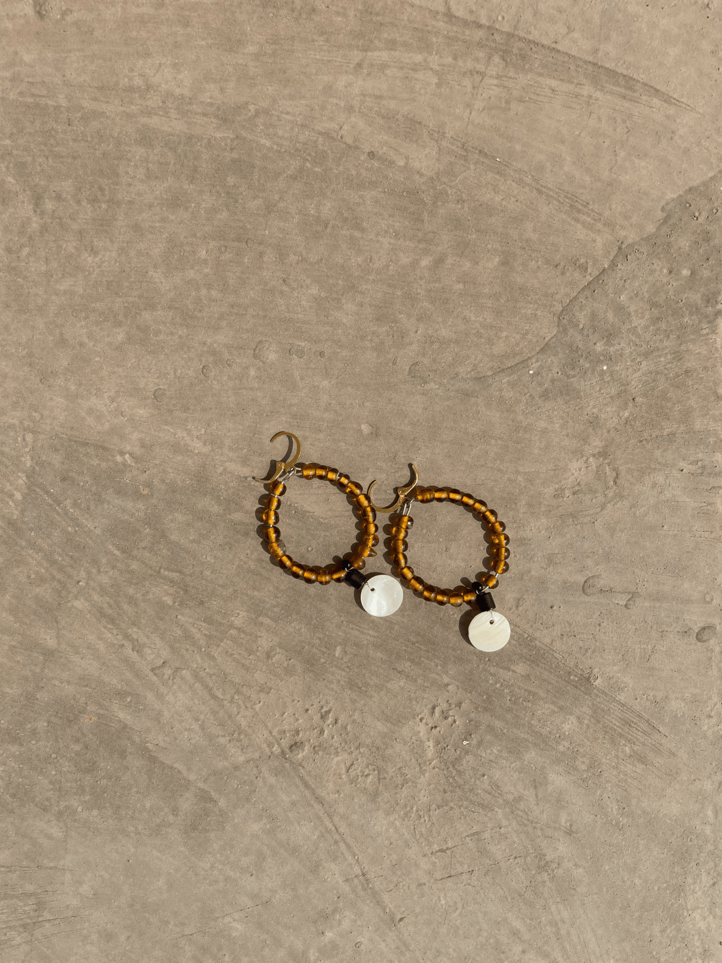 Naga Tribes ︳Handcrafted orange earrings