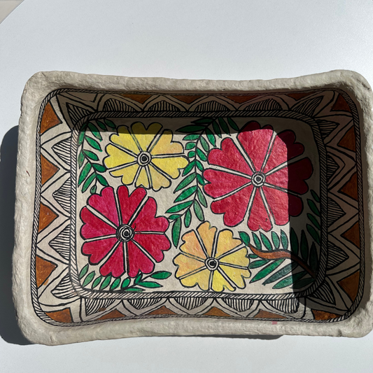 Papier Mache Tray for home decor / organise / storage