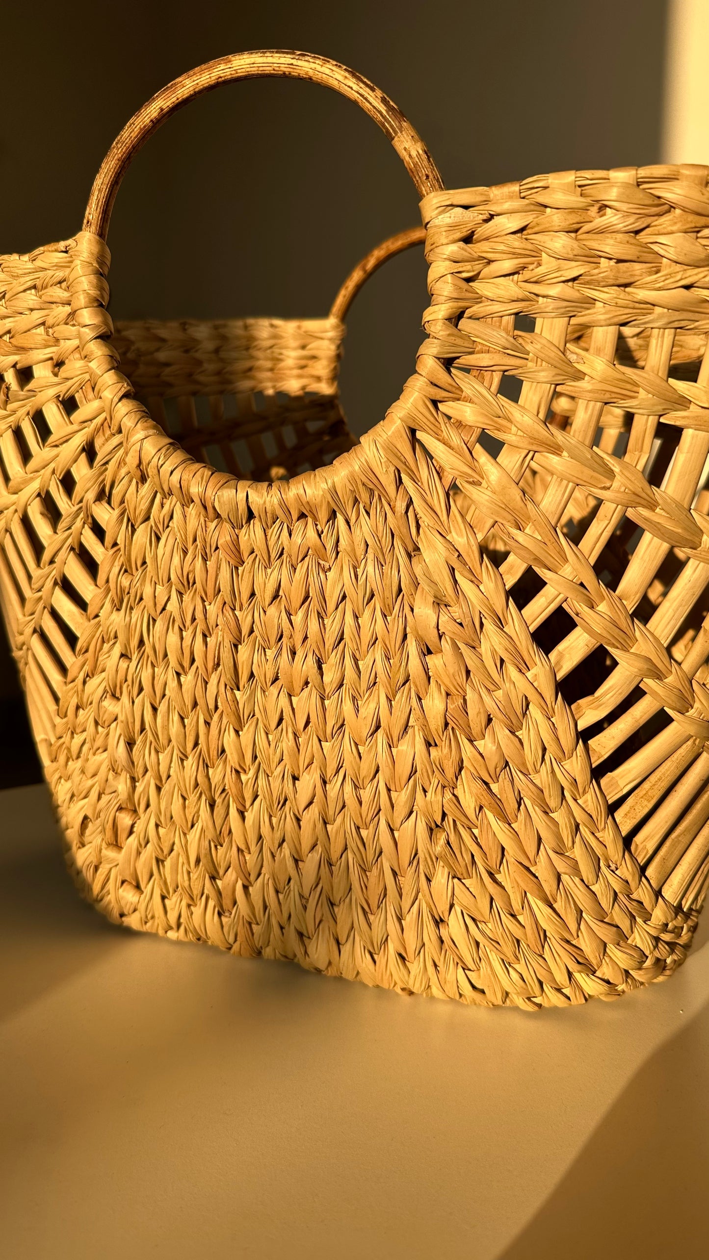 Handwoven Kauna grass tote bag - Manipur