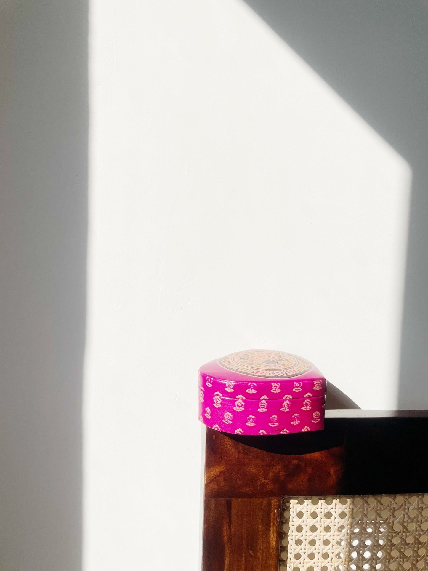 Jewellery Box - Handcrafted tanned leather.